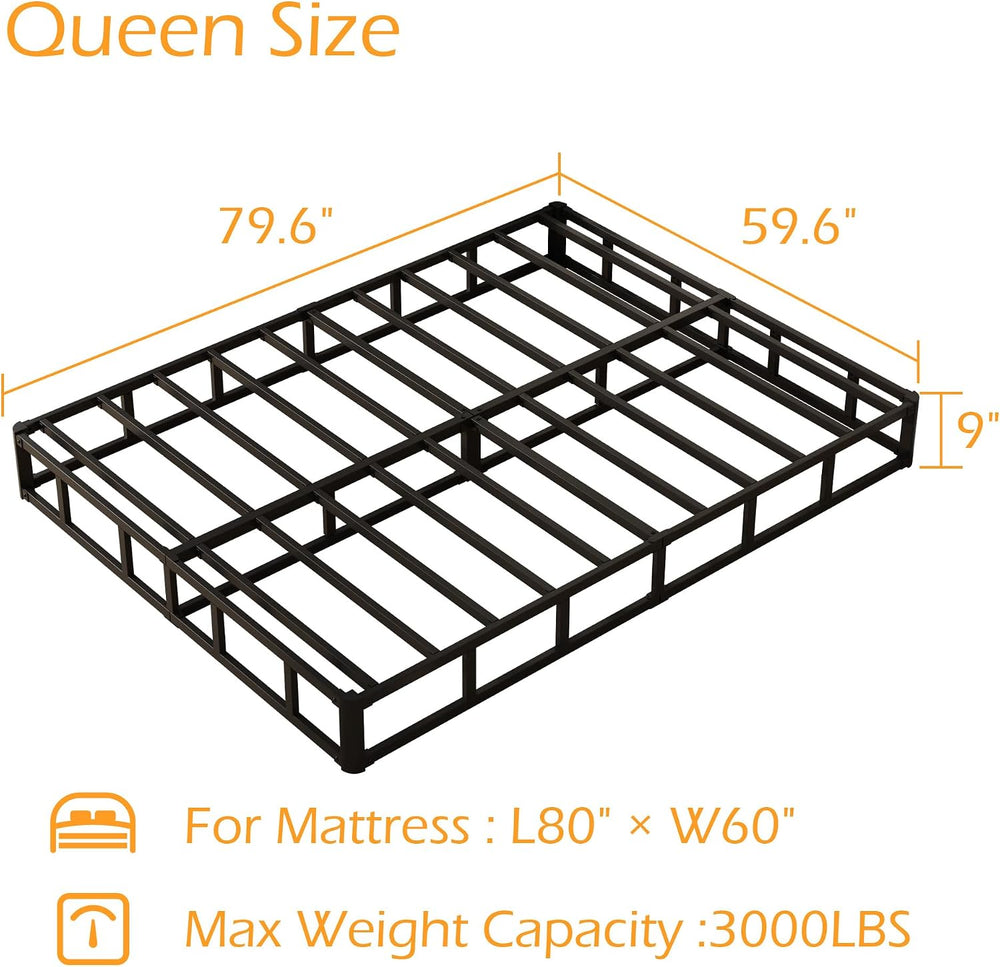 Maenizi 9 Inch Box Spring for Queen Bed, Bed Base with Fabric Cover