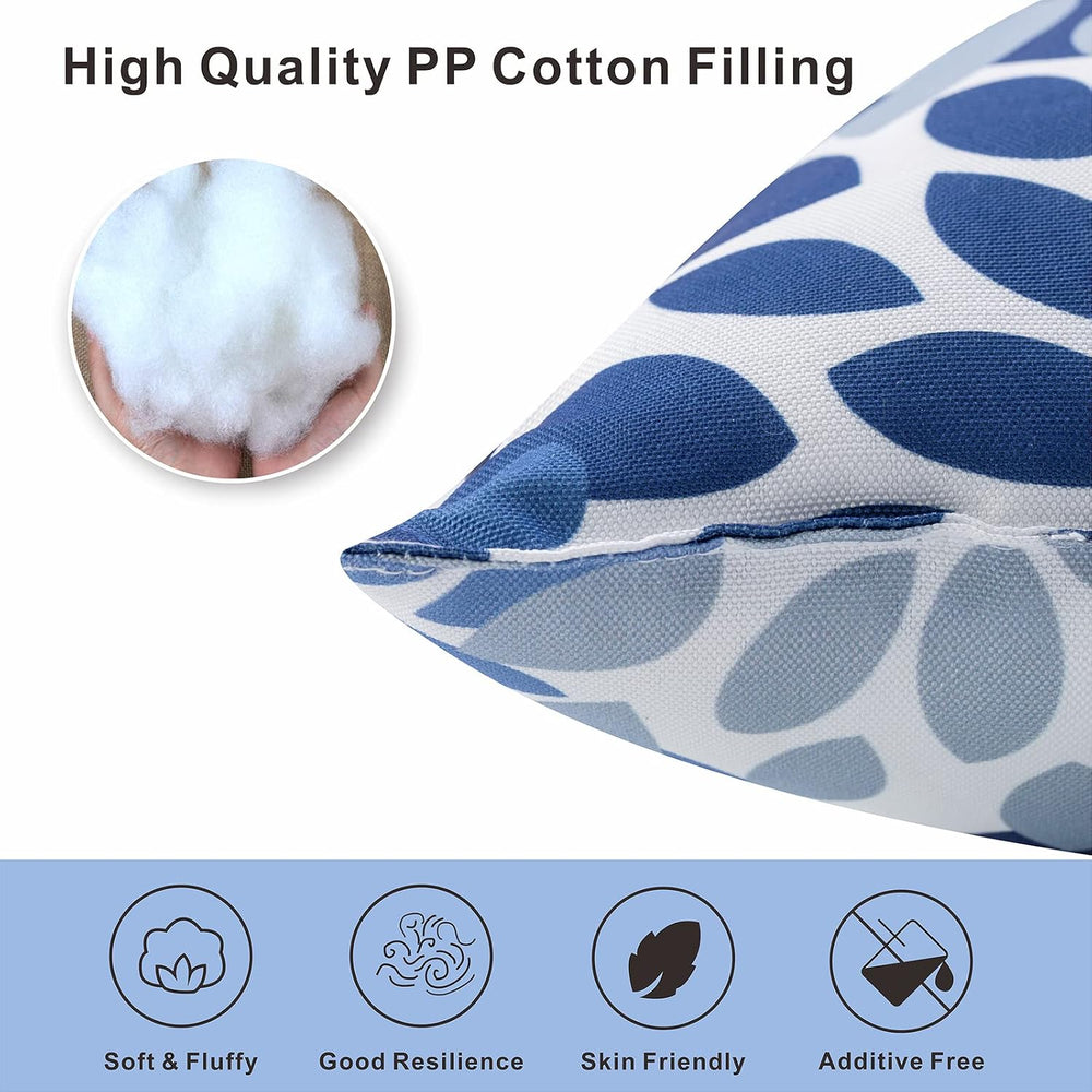 Outdoor/Indoor Throw Pillows with Inserts, 18"x18" Pack of 2