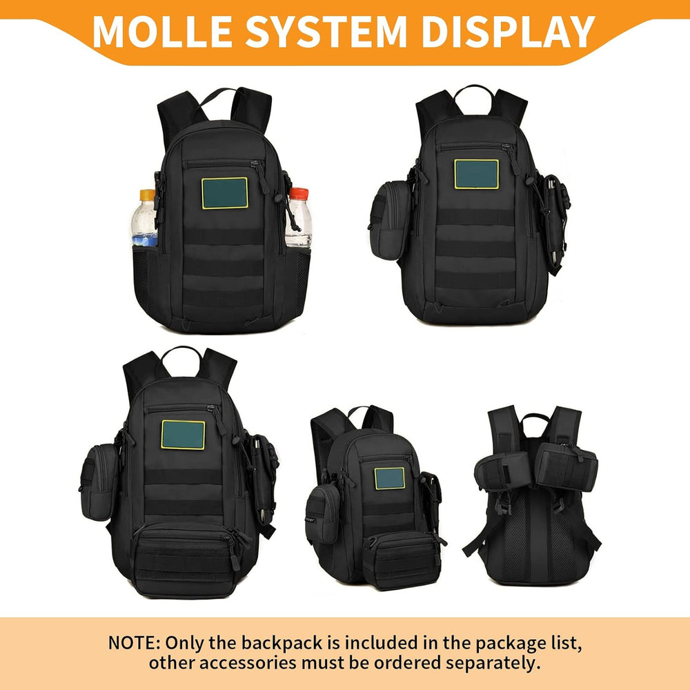 HUNTVP 10L Tactical Backpack Small Backpack Mini Daypack Military MOLLE Rucks...