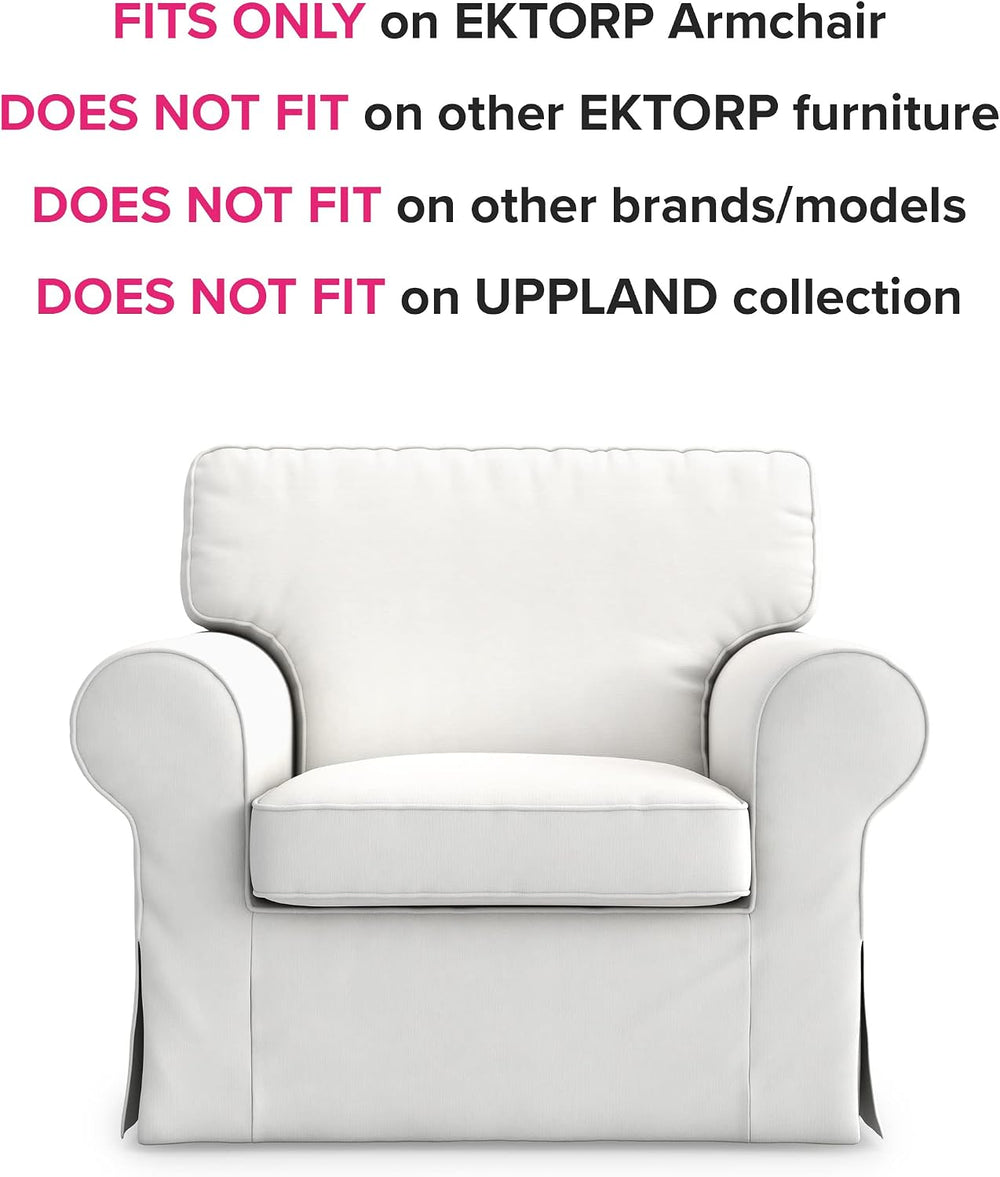 TLYESD Ektorp Chair Cover Replacement for IKEA Ektorp Armchair Cover, Ektorp ...