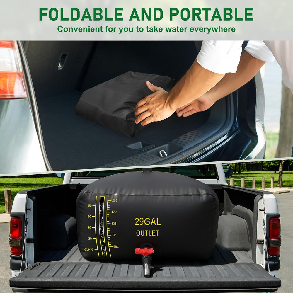 110L/29 Gal Water Bladder Tank with Water Level Indicator
