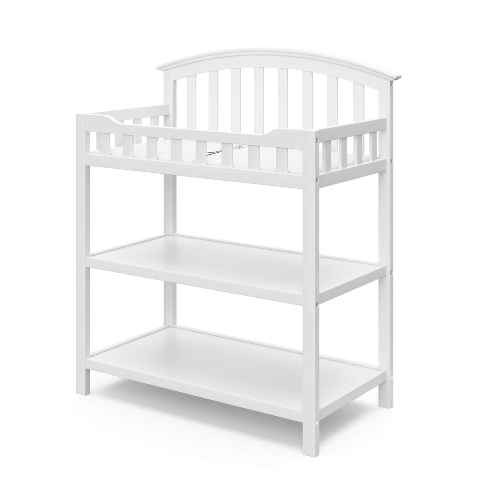 Graco Changing Table with Water-Resistant Changing Pad, White