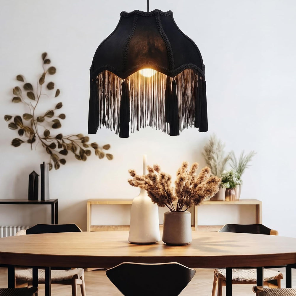 VIHOSE Victorian Scallop Lamp Shade Vintage Large Replacement Lamp Shade with...