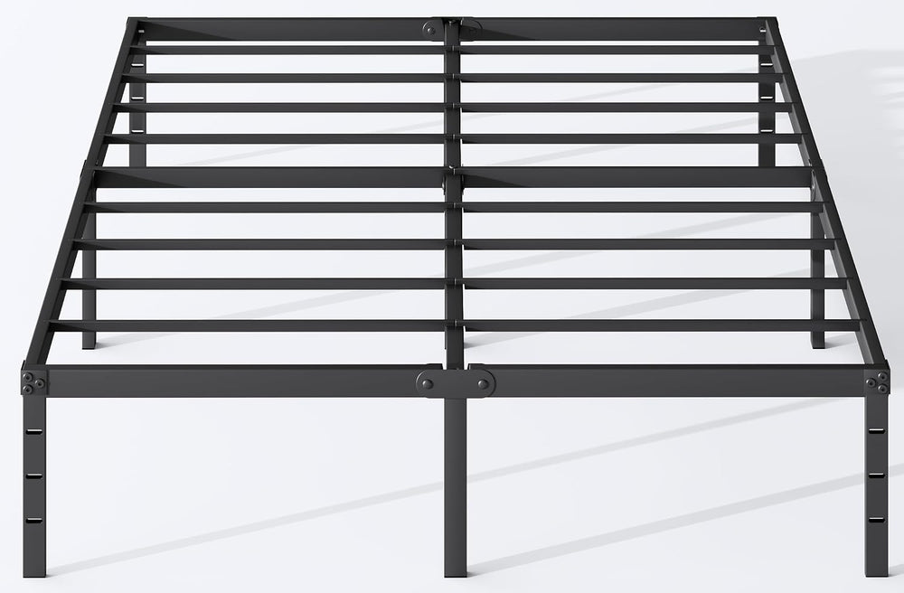 King Size Metal Platform Bed Frame 14 Inch Tall, No Box Spring Needed, Heavy ...