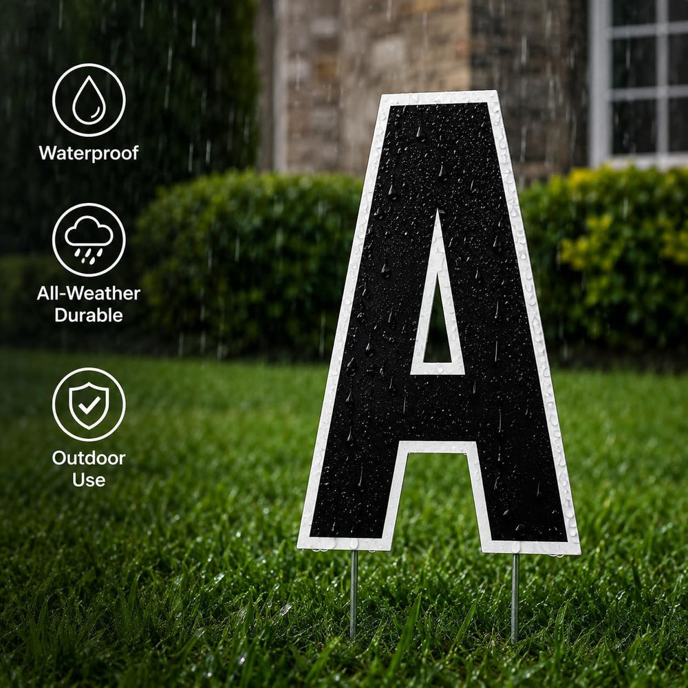 VictoryStore Yard Letters: Cut-out Alphabet Yard Decoration, Bebas 18 inch Hi...