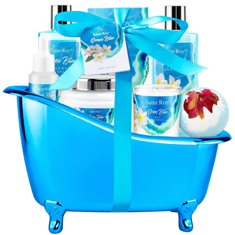 Spa Gift Basket Set for Women & Men, Bath & Body Skin Gift Set