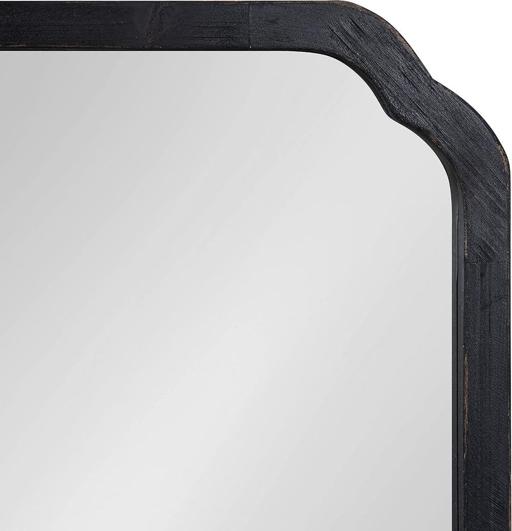 Kate and Laurel Marston Wood Framed Wall Mirror