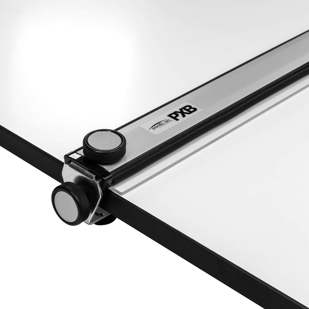 Pacific Arc Table Top PXB Drawing Board with Parallel Bar, White, 23 inches by 31 inches