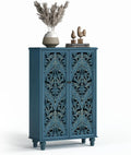 JOINICE 47" Tall Accent Cabinet with Doors & Storage for Living Room,Blue