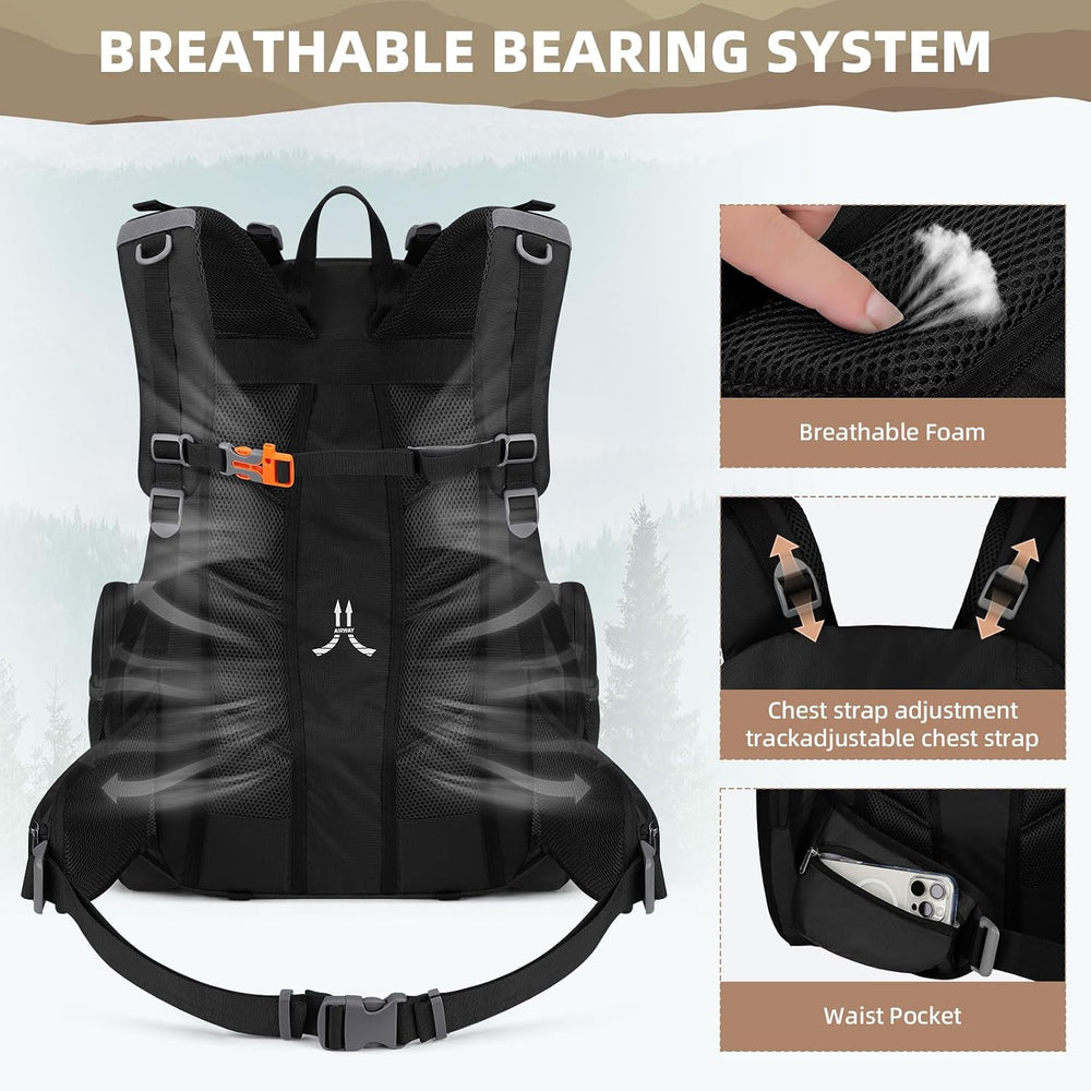 Maelstrom 40L Waterproof Hiking Backpack, Lightweight Travel Daypack