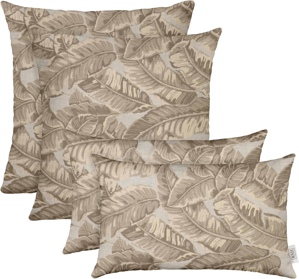 RSH DECOR: Sunbrella Lumbar & Square Pillows Set of 4 | 20" x 12&quo...