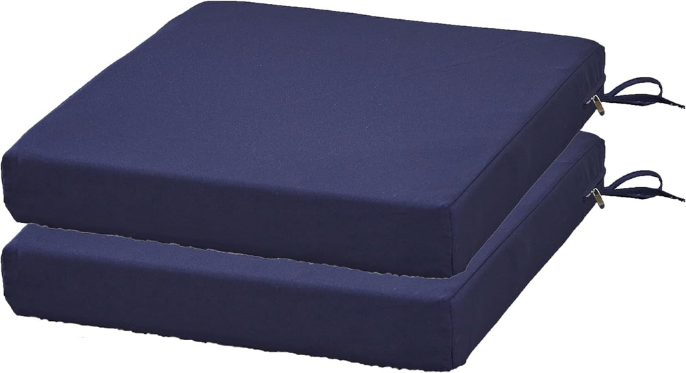 SAMTY Outdoor Chair Cushions, Waterproof Patio Seat Cushion of 2, 20X20X3