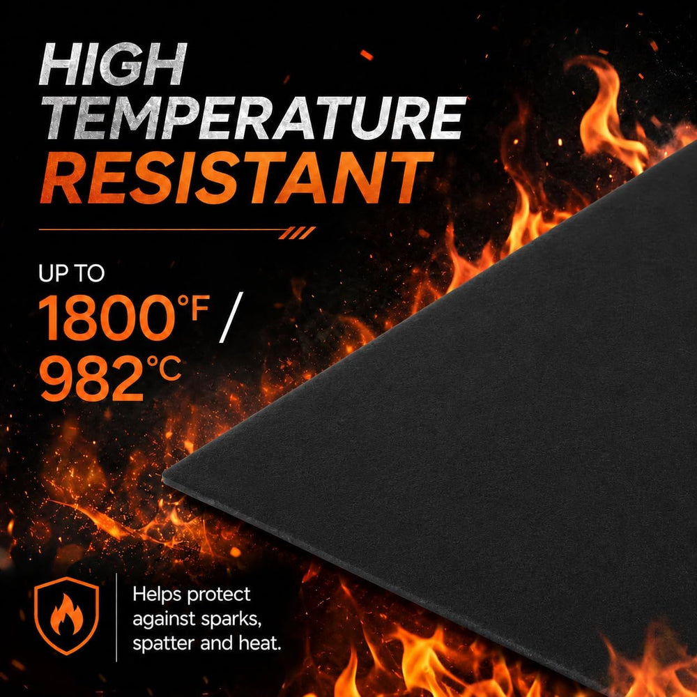 PAWBOSE Carbon Fiber Welding Blanket 20"x36", 5mm Thick Heat Resist...