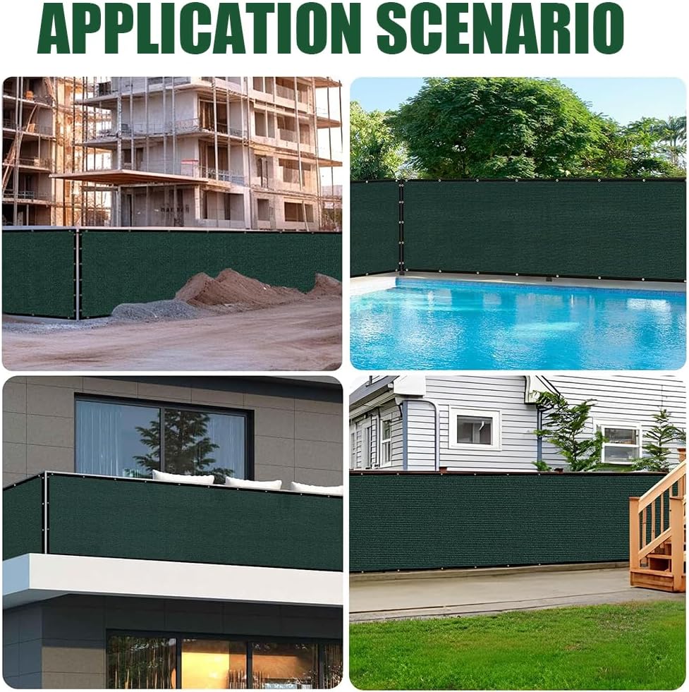 LITA 3' x 50' Garden Privacy Fence Screen Cover (HDPE) UV Protection ...