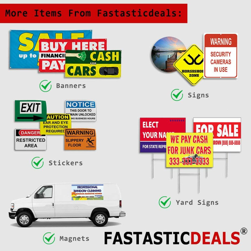 Custom Vinyl Banner Multiple Sizes We Are Open Black Red Now Open Outdoor Wea...