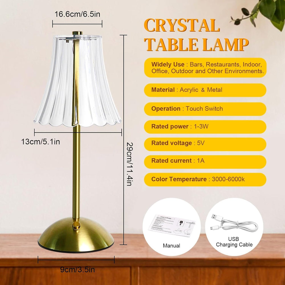 Cordless Rechargeable Table Lamp