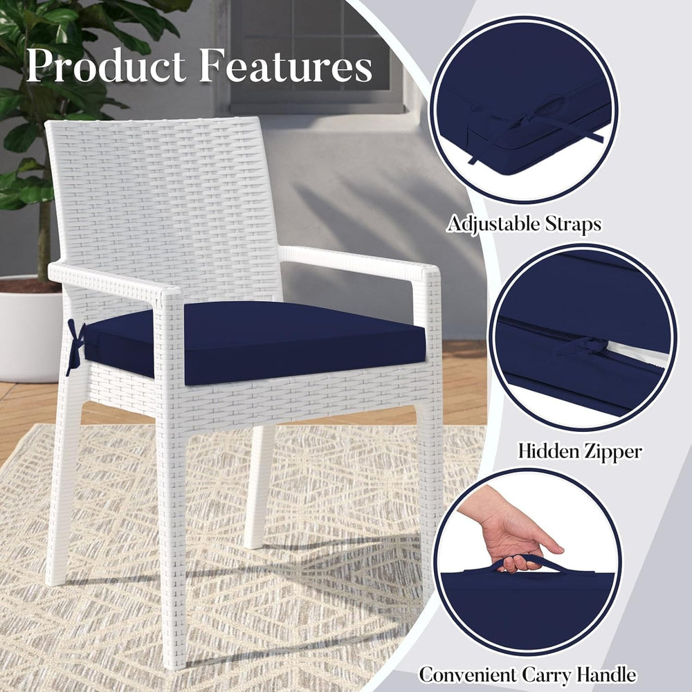 Basic Beyond Outdoor Cushions for Patio Furniture: Waterproof & UV Resist...