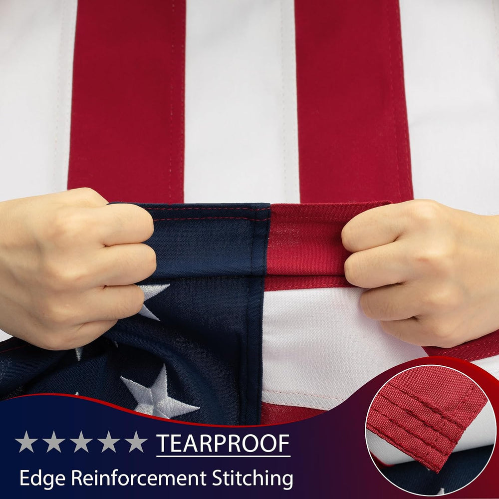 Chillchard 4x6 FT American Flags for Outside Heavy Duty - TearProof US Flag