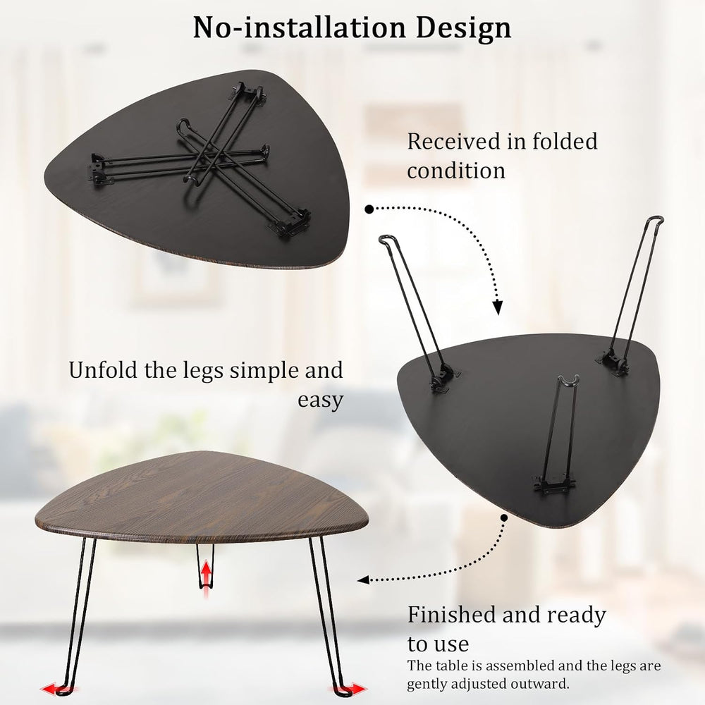Folding Coffee Tables for Small Spaces Foldable Industrial Sofa Center Table ...