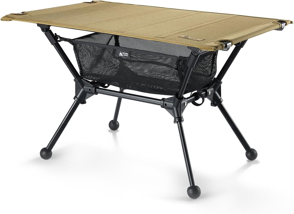 ONETIGRIS Dipper Camping Table, Lightweight Portable Table with Storage Net