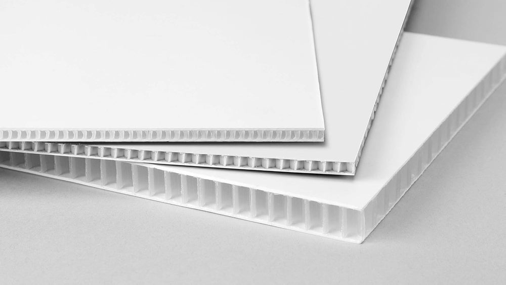 Pack of 5 [24 x18 Inches] Blank Yard Signs Corrugated Plastic White H Stand S...