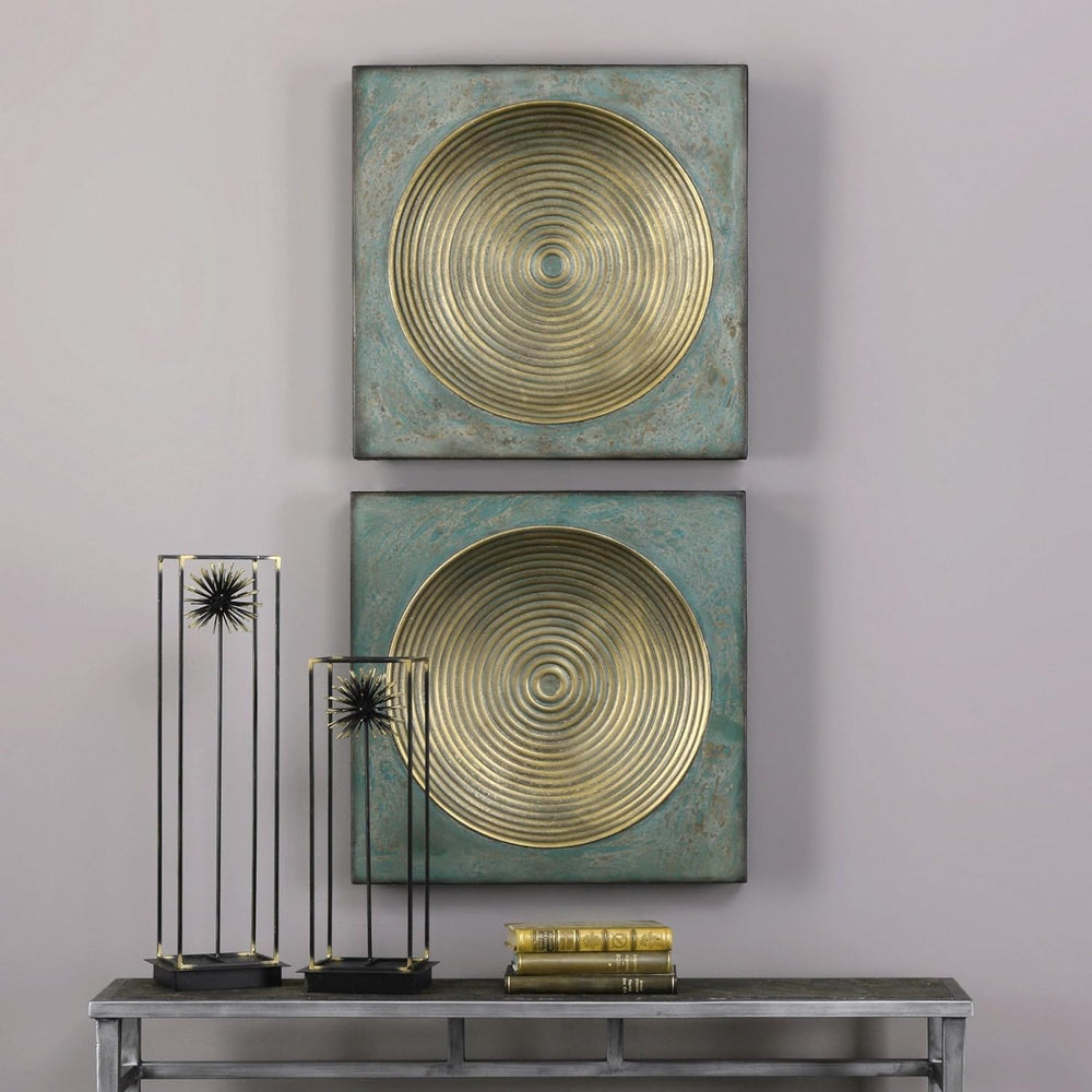 Uttermost Sybil 20 Inch Square Wall Art (Set of 2) 04106