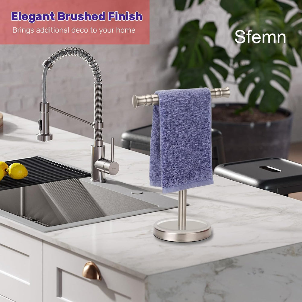 Hand Towel Holder Stand for Bathroom Vanity Countertop SUS304 Stainless Steel...