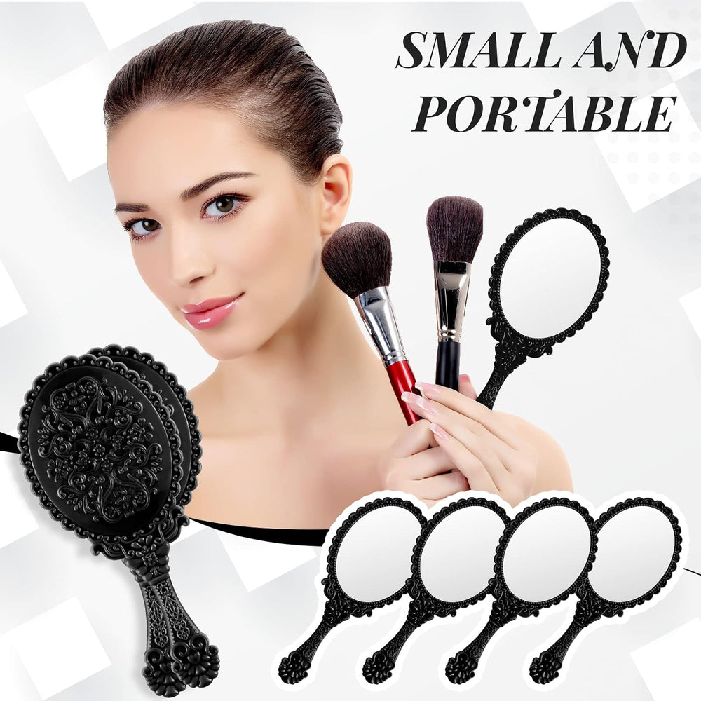 Namalu 40 Pcs Vintage Handheld Mirrors, Black
