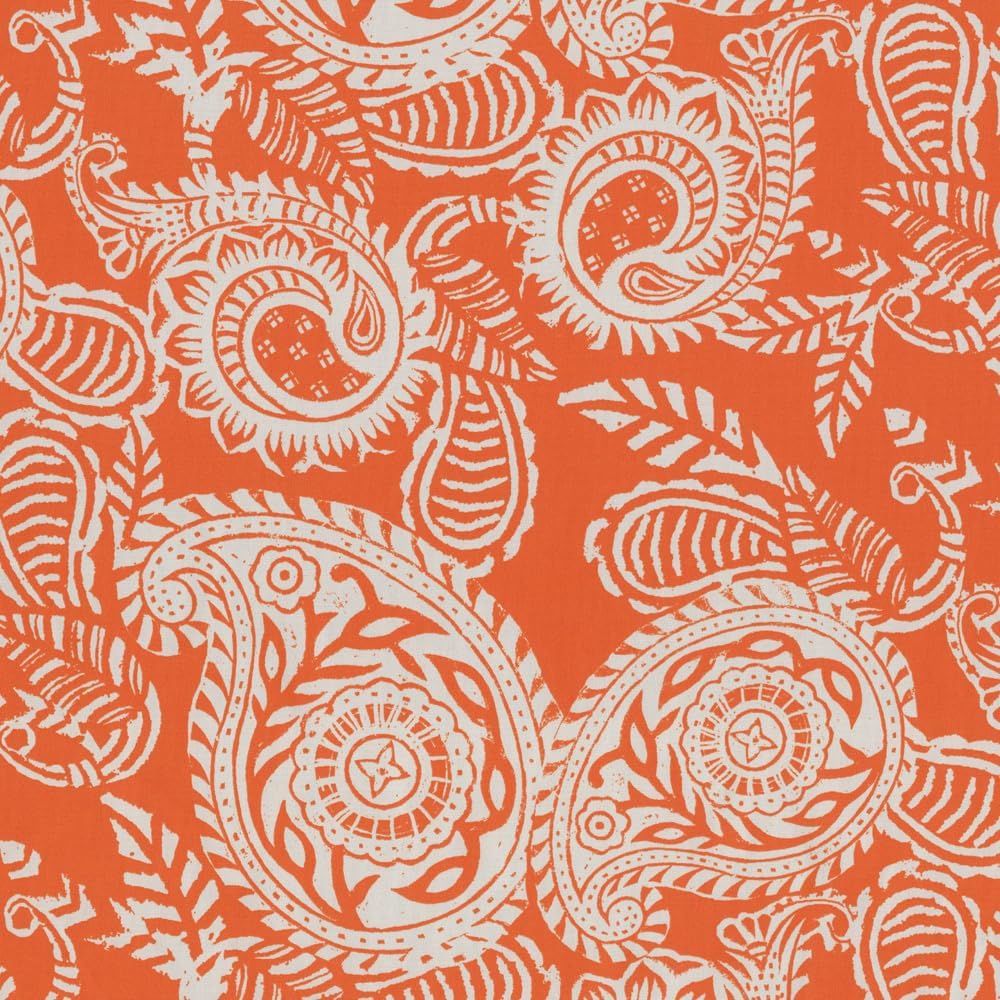 Pillow Perfect Paisley Indoor/Outdoor Chair Seat Cushion, Tufted, Weather, an...