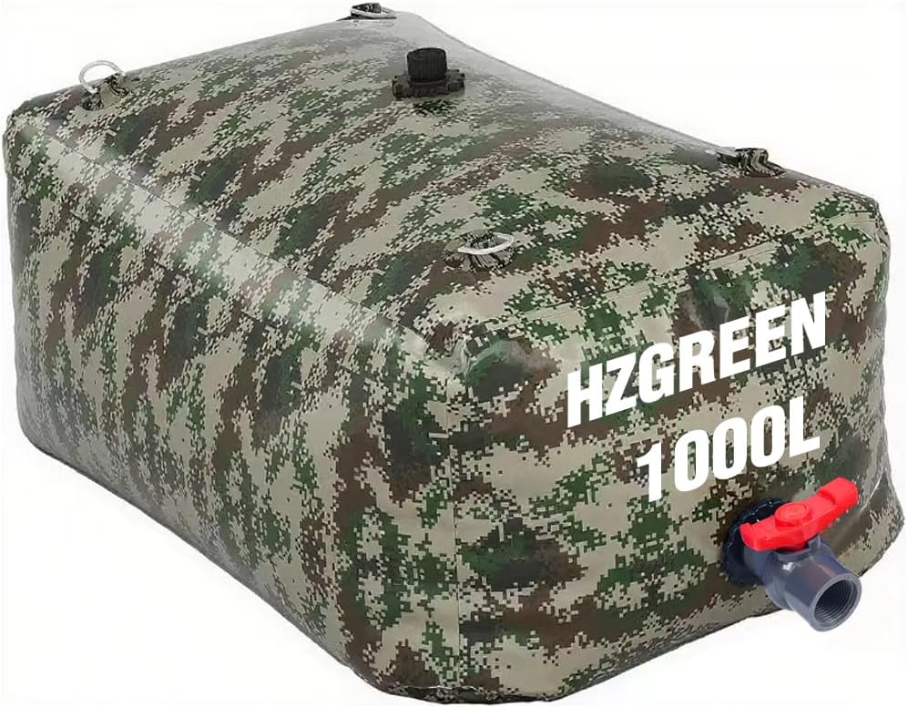 Water Bladder 1000L/260G Water Tank Storage Container Foldable Portable Large...