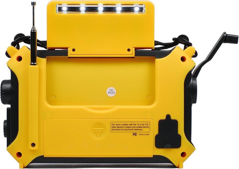 Kaito KA500 5-way Powered Solar Power,Dynamo Crank, Wind Up Emergency AM/FM/S...