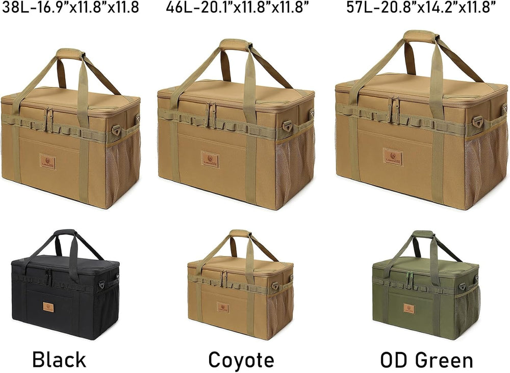 Tactical Camping Storage Bag Utility Tote Bag Camp Kitchen and Trunk Organize...