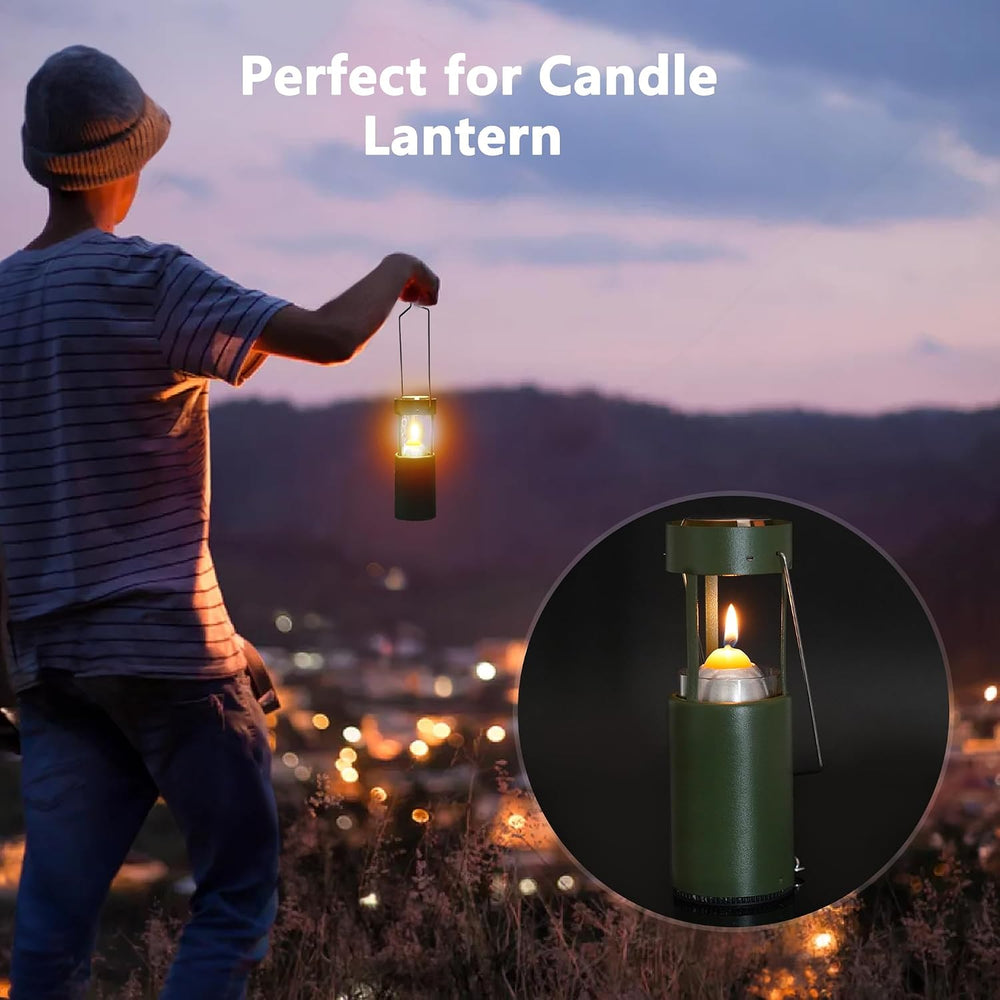 Emergency Candles for Lanterns Long Burning 15 Hour White 20 Pack