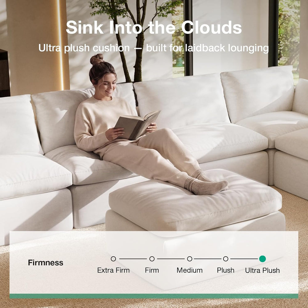 Novilla Modular Cloud Couch, Modern Sectional Sofa with Smarts Coil® Support,...