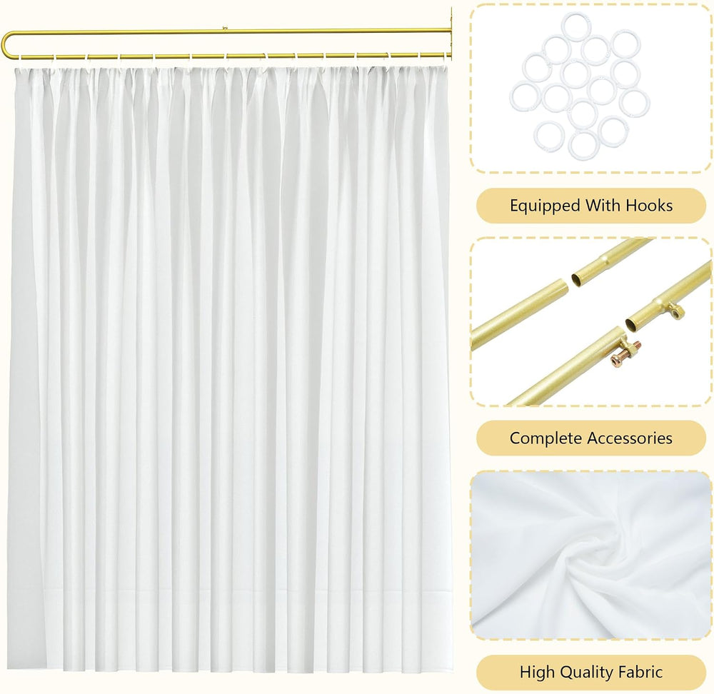 U-Shape Privacy Curtains for Room Divider, Beauty Salon Partition Curtain