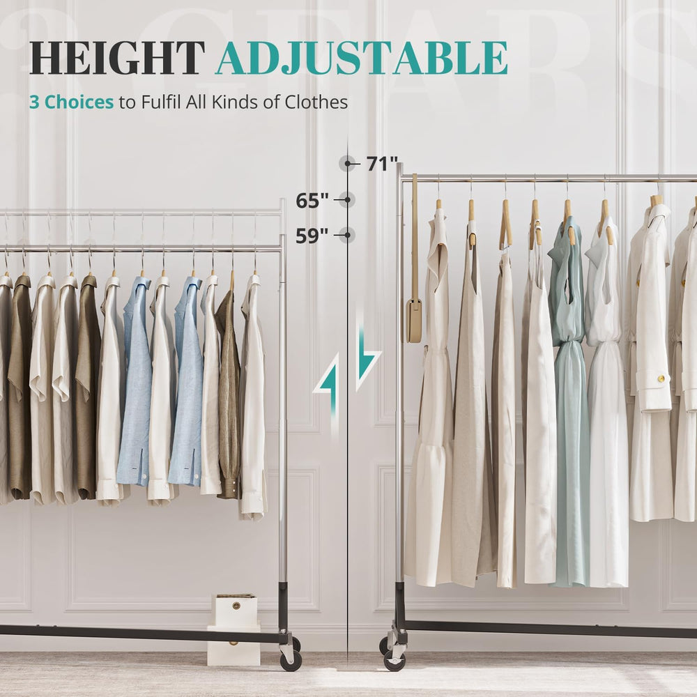 HOKEEPER Z Racks for Clothing Load 500LBS Height Adjustable