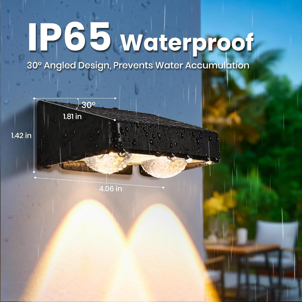 Solar Fence Lights Outdoor, Color Changing, Waterproof IP65, 20 Pack
