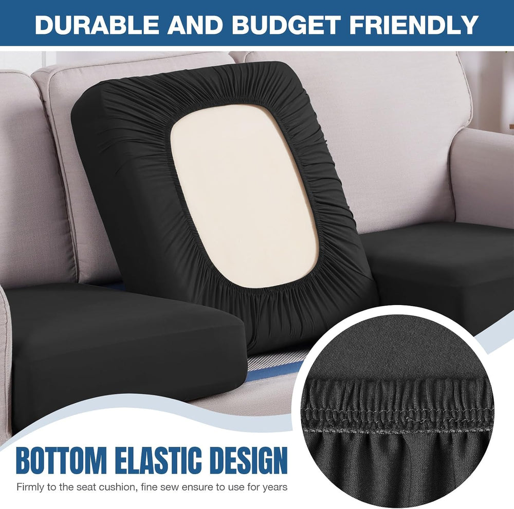 TAOCOCO Sectional Couch Covers Stretch Couch Cushion Covers for Sectional Sof...