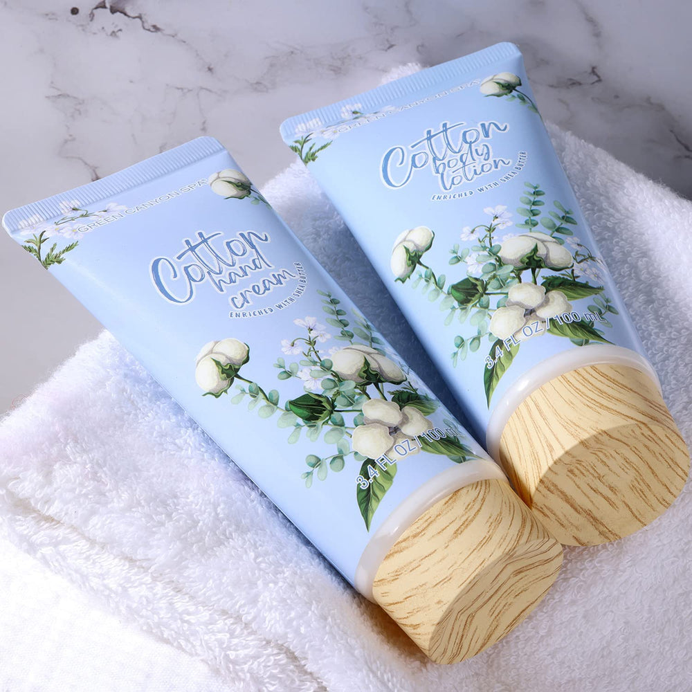 Spa Luxetique Cotton Gift Baskets for Women 10pc Spa Gift Sets