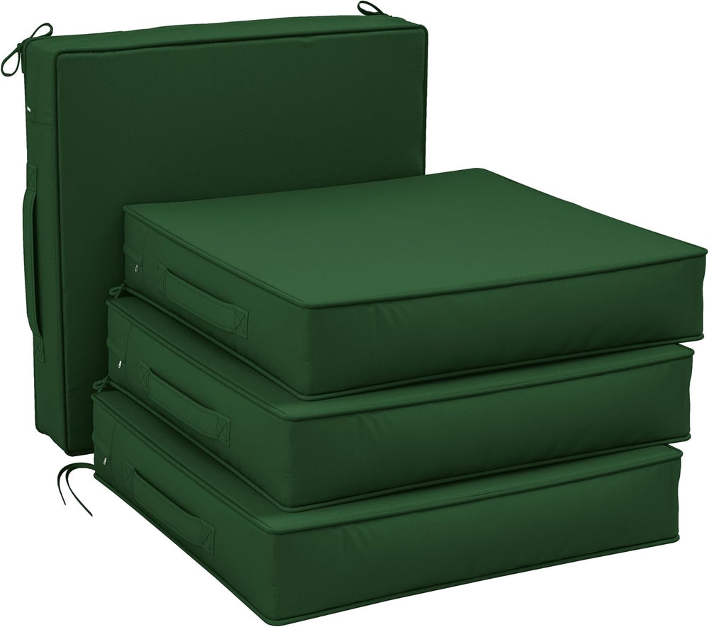 Patio Chair Cushions 22 x 22 x 4 Inch Waterproof Outdoor Seat Cushions for Pa...