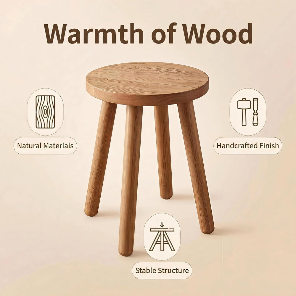 Stools Chair dining chair Dressing wooden stool shower stool Stool Kitchen Ba...