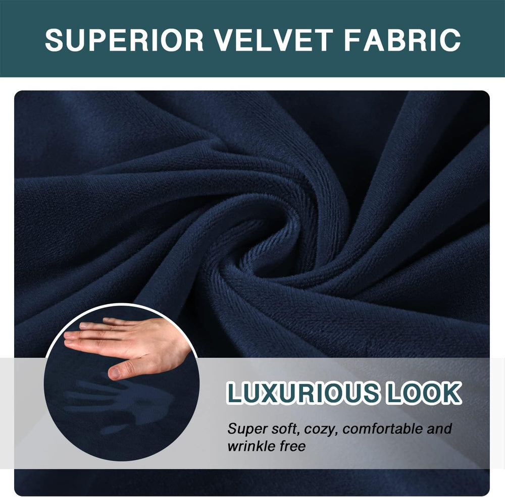 FantasDecor Velvet Chaise Lounge Cover Stretch Double Arm Chair Slipcover for...