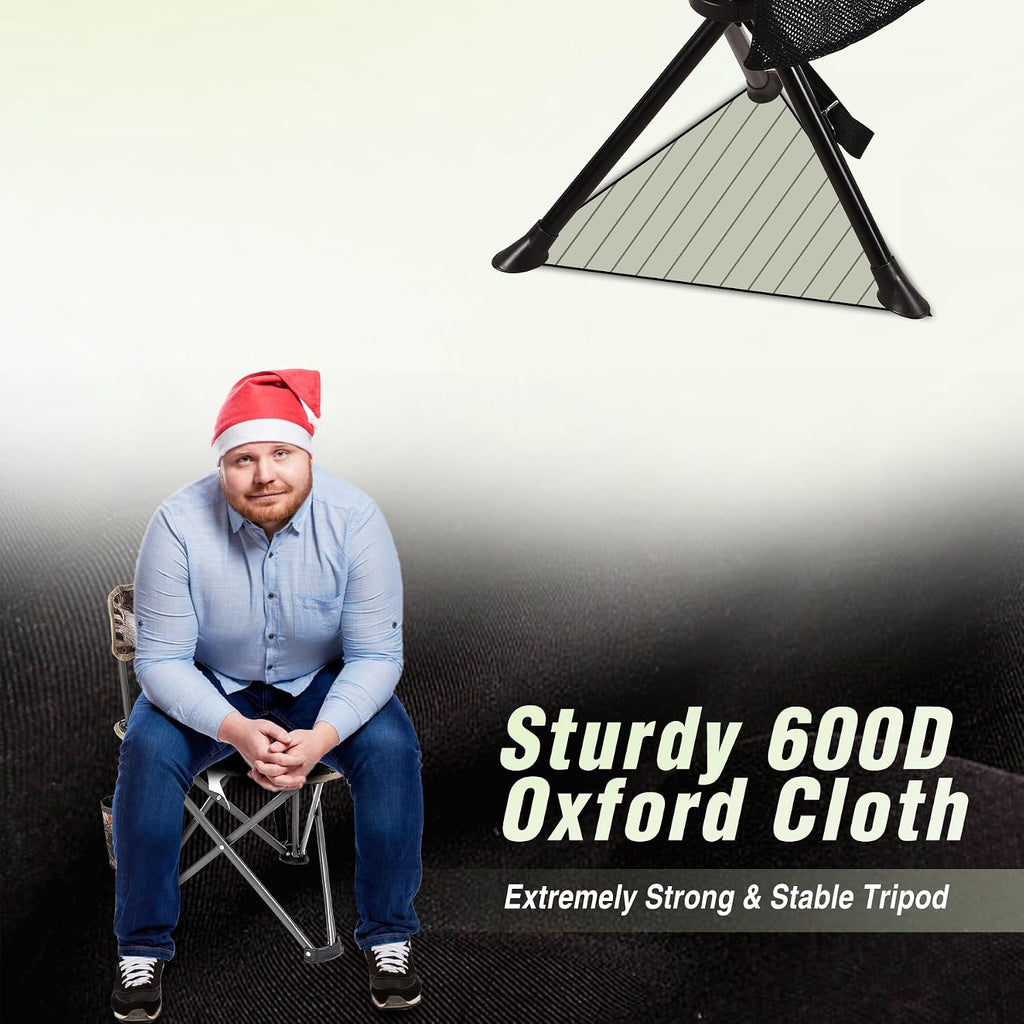 REDCAMP 2 Pack Folding Tripod Stools for Adults