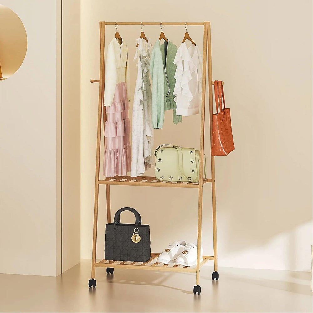 VECELO Coat Rack Freestanding, Entryway Hanger Stand, Umbrella Holder, Hall T...