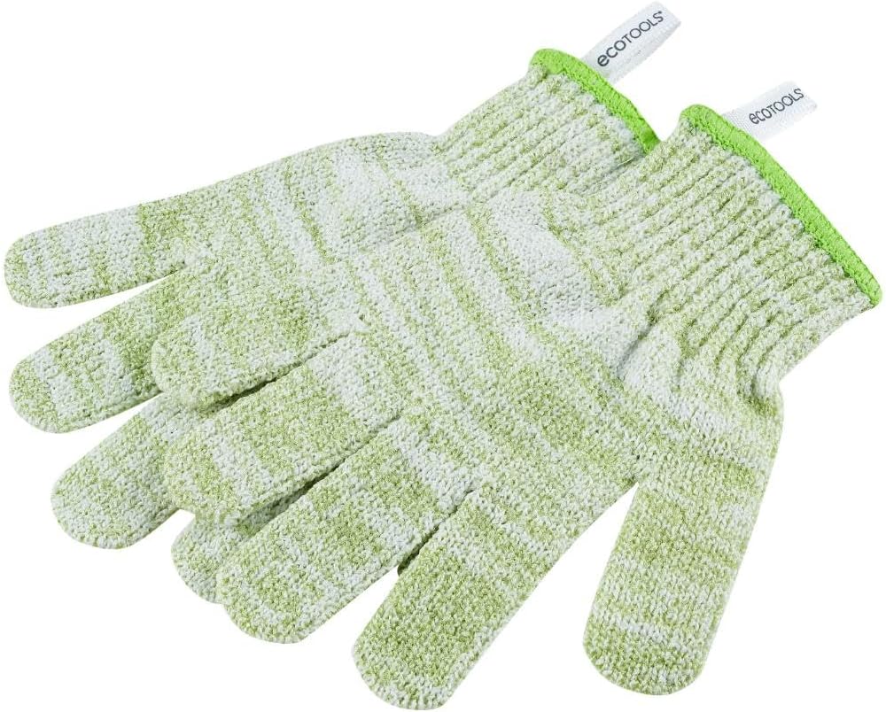 EcoTools Bath + Shower Gloves 6 Pack, Exfoliating Shower Gloves