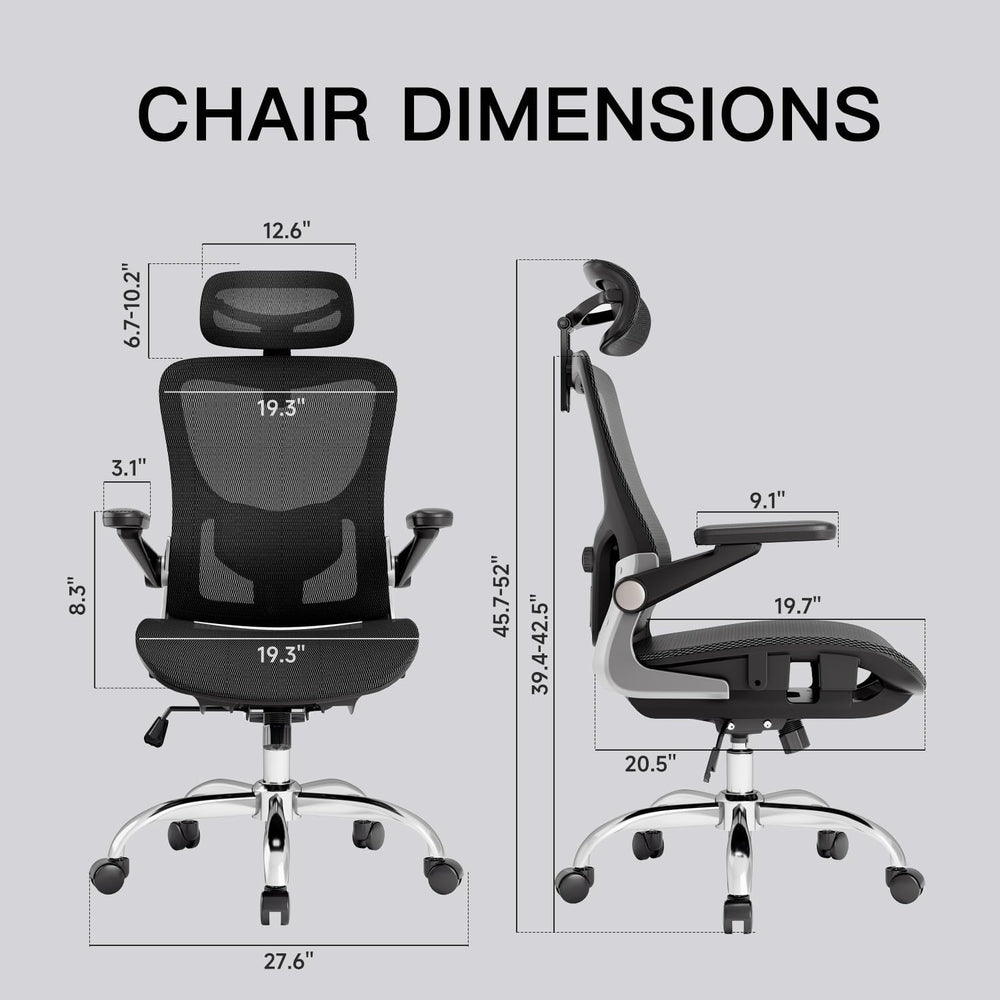 marrap Ergonomic Office Chair, Adjustable Lumbar Support