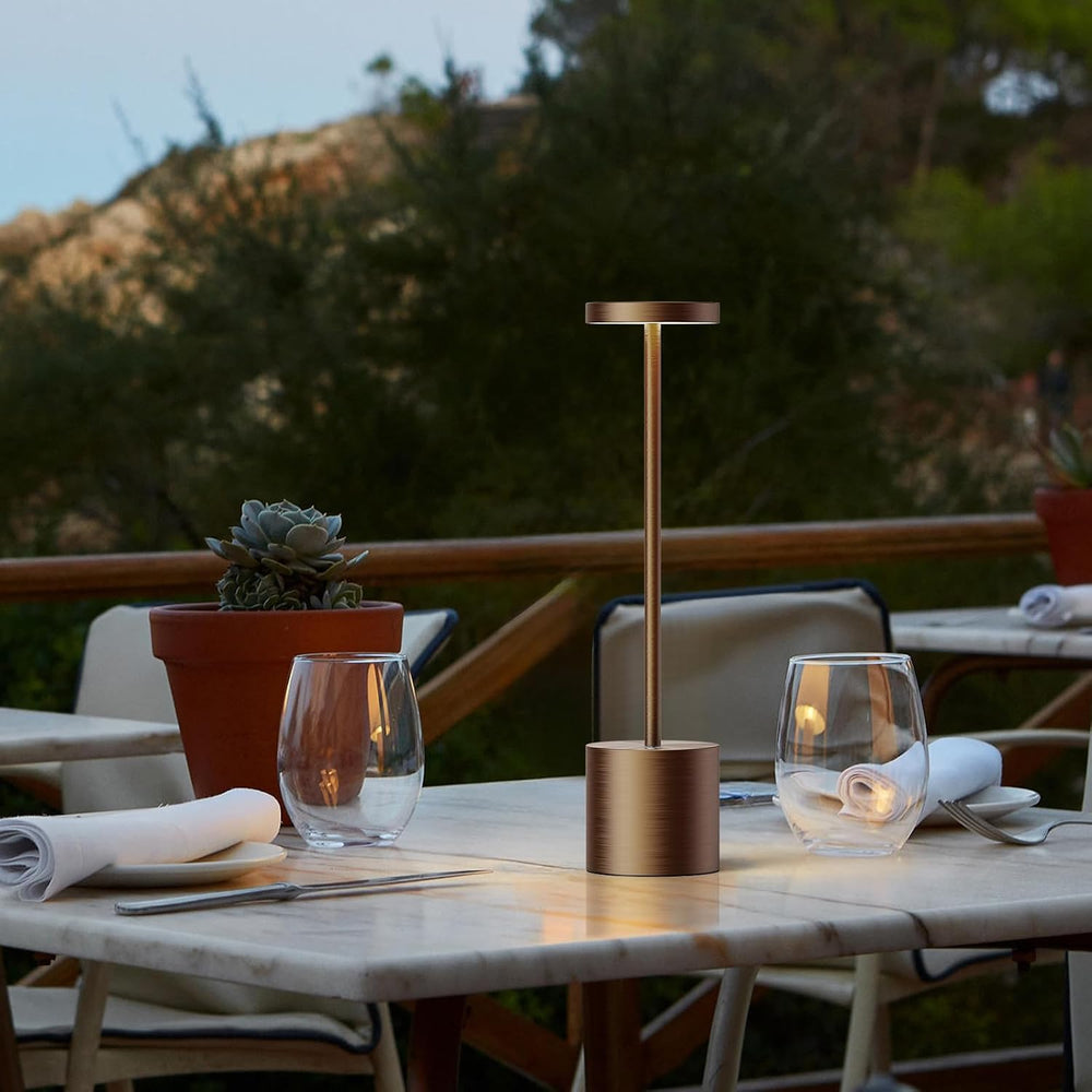 LED Cordless Table Lamp Rechargeable,Battery Powered Outdoor Lights
