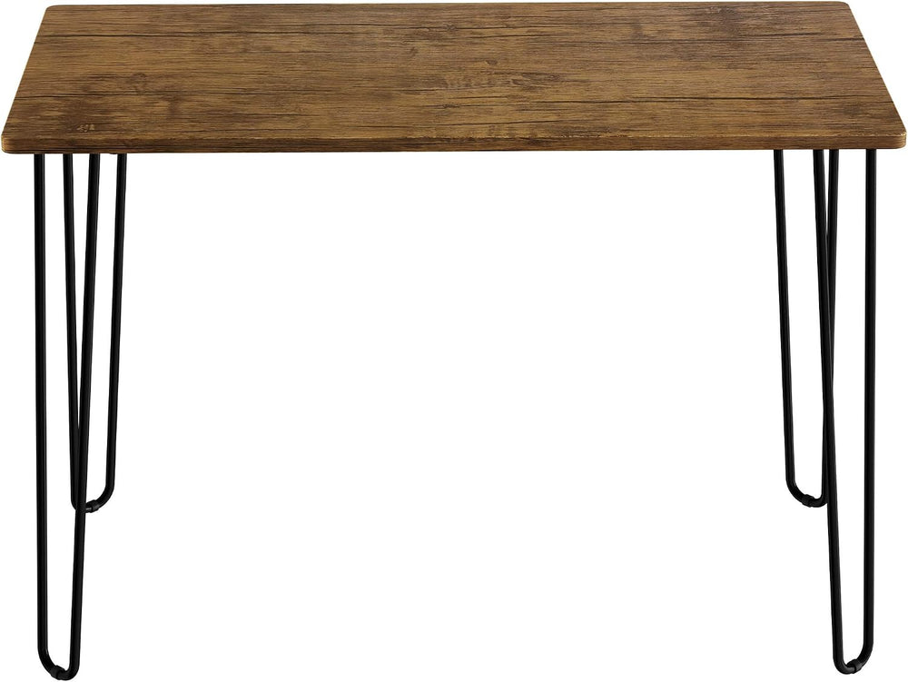 Desk with Hairpin Legs - Modern Industrial Style Home Decor - Woodgrain-Look ...