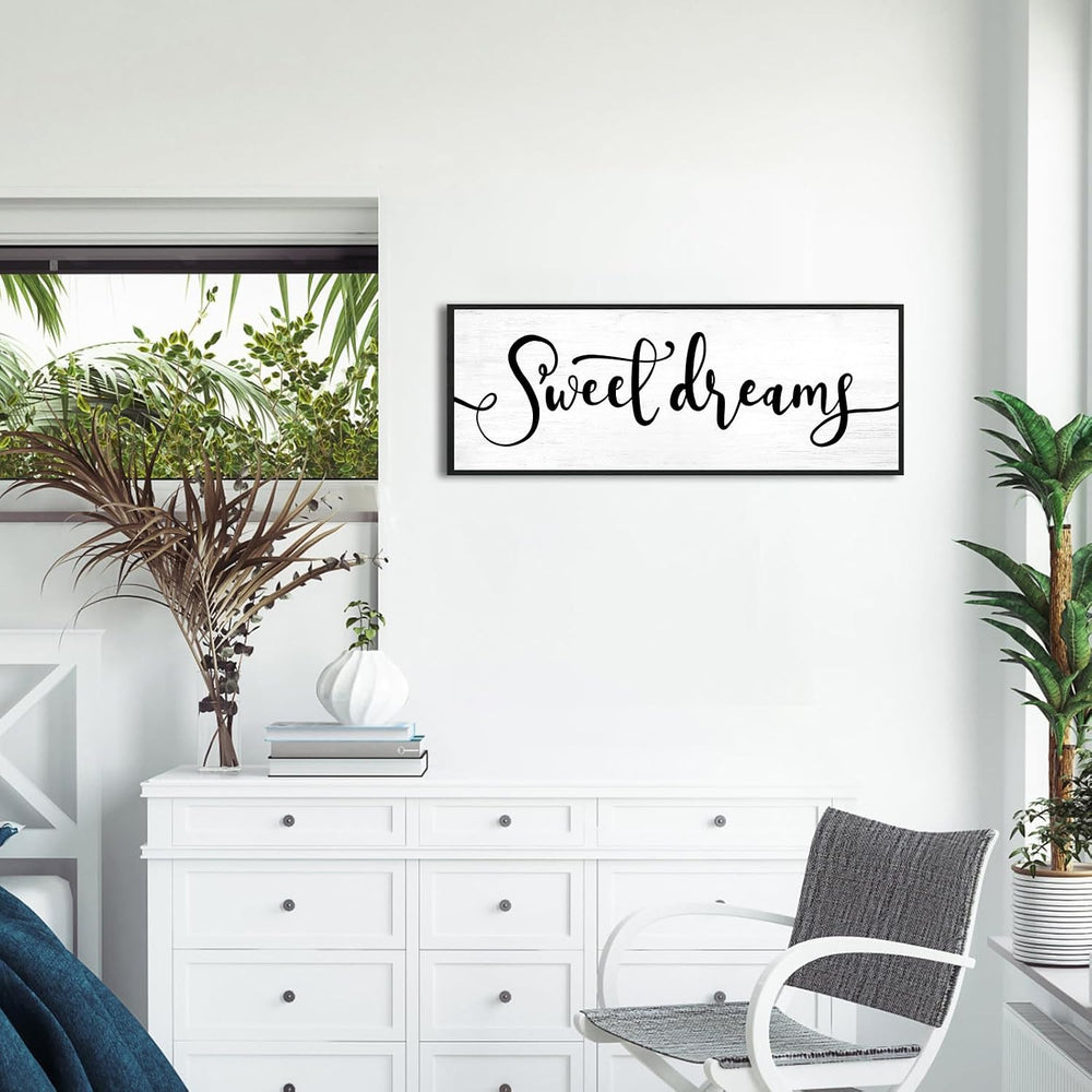 YPY Sweet Dreams Wall Decor Above Bed 32''×12''