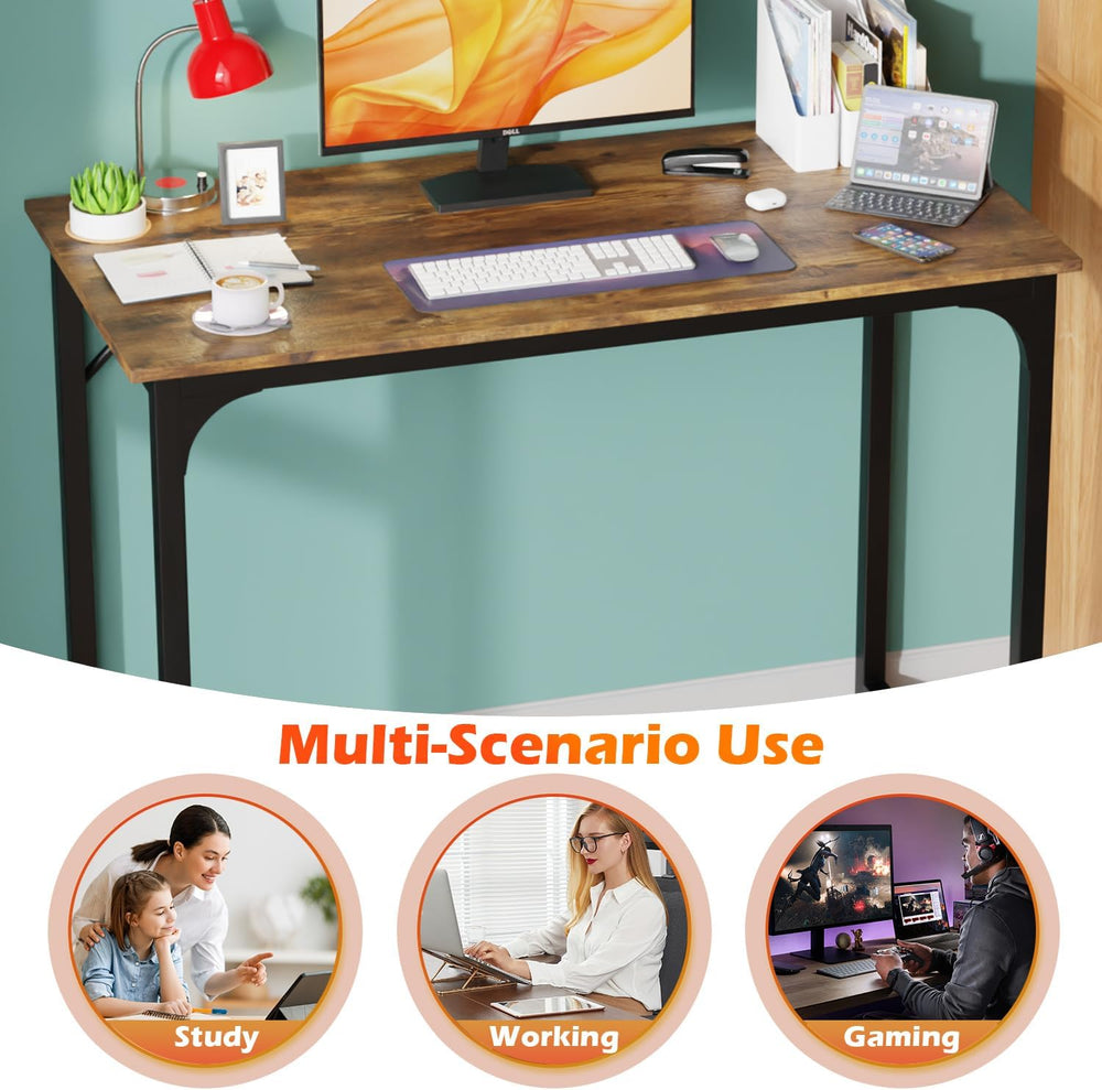 PayLessHere | 39 Inch Computer Desk | Vintage | Sturdy Office Desk